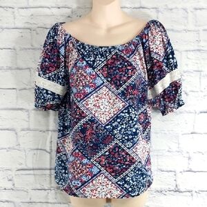 🔵BOGO FREE🔵 Above and Beyond Peasant Top  Sz M